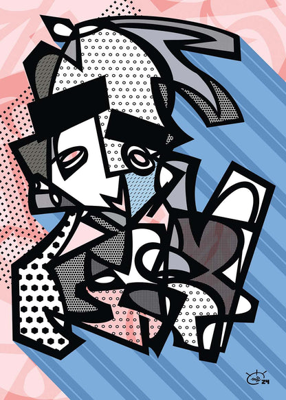 TIM IDO | Stylized modern abstract canvas art print