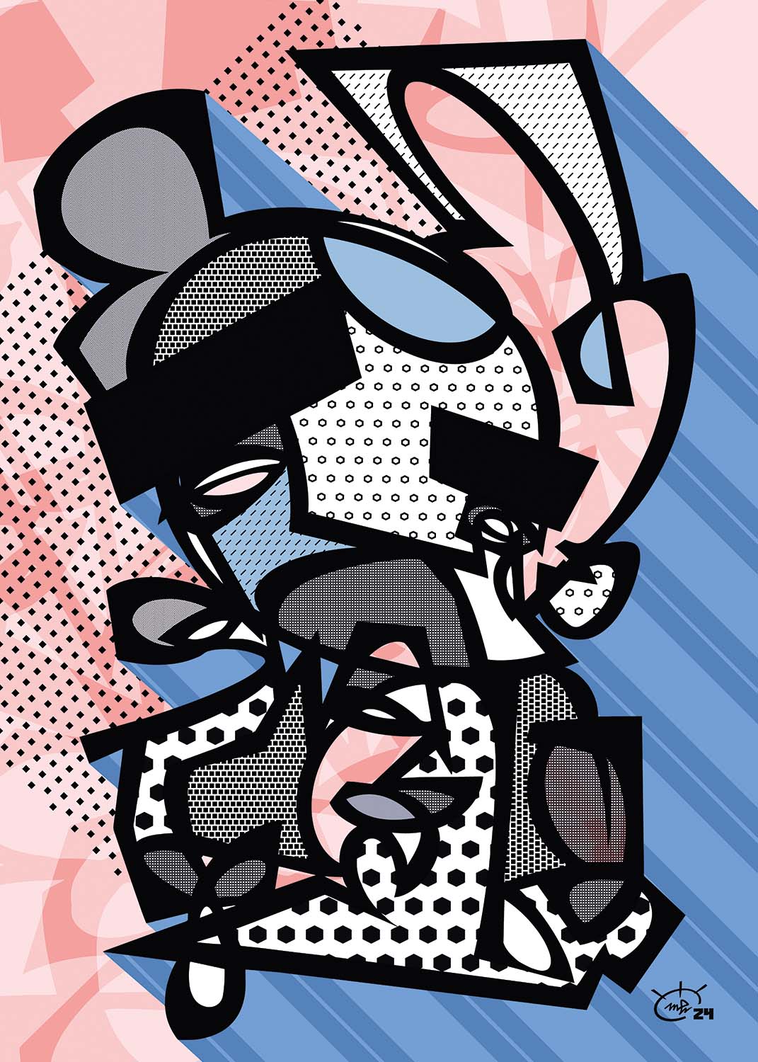 GORDO BORDO | Modern abstract fine art poster