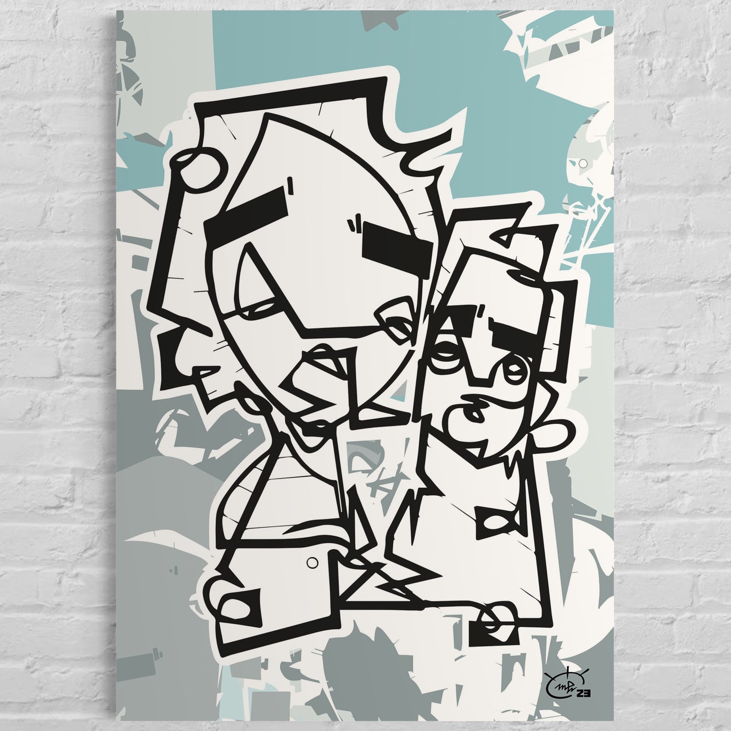 ASK GRANDMA | Oneline drawing modern art poster