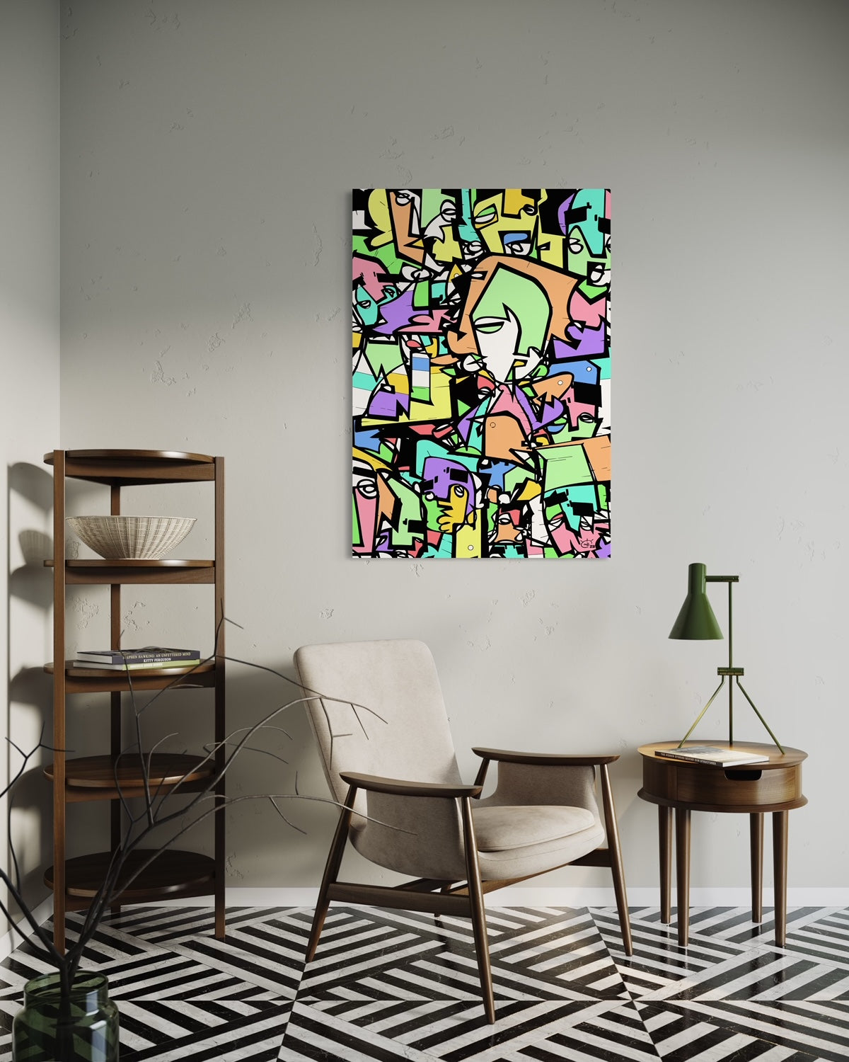 CARNIVAL COLOGNE | One line canvas art print