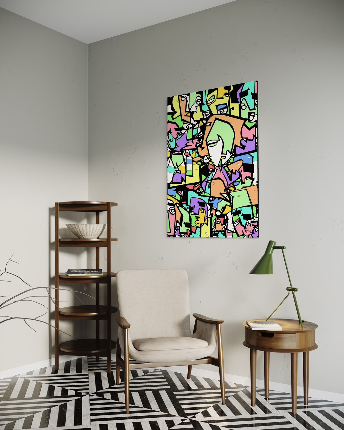 CARNIVAL COLOGNE | One line canvas art print