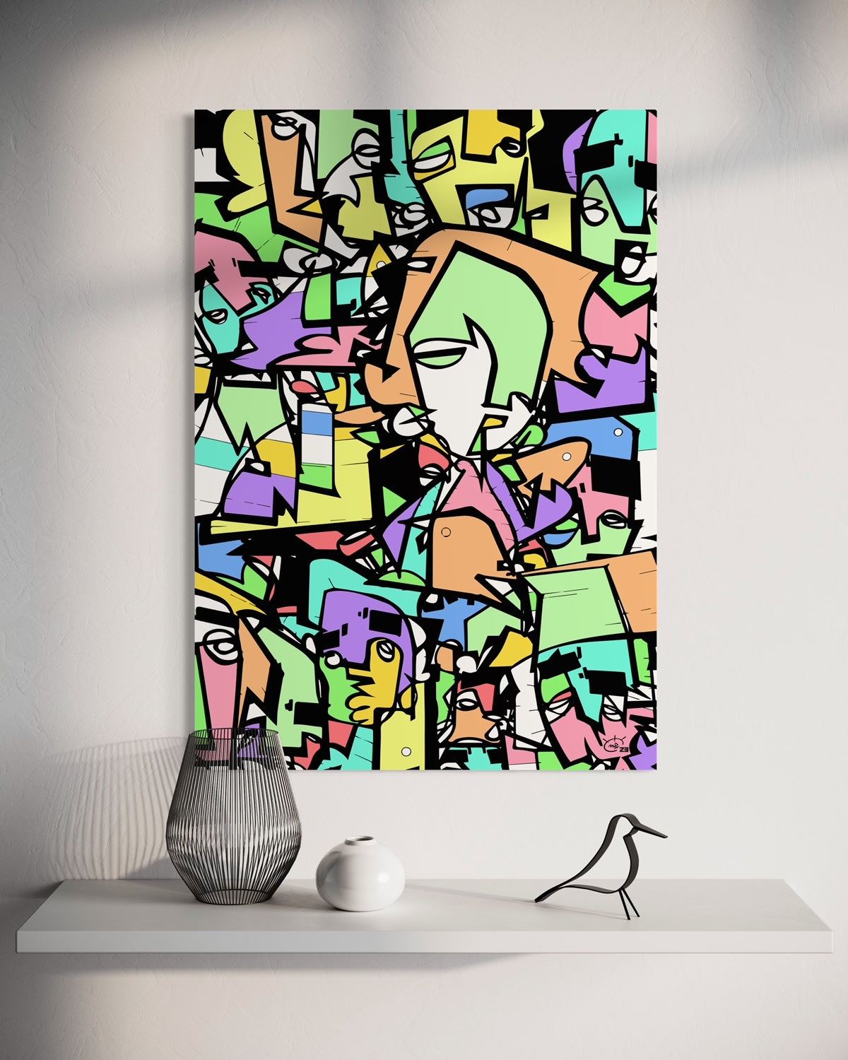 CARNIVAL COLOGNE | One line canvas art print