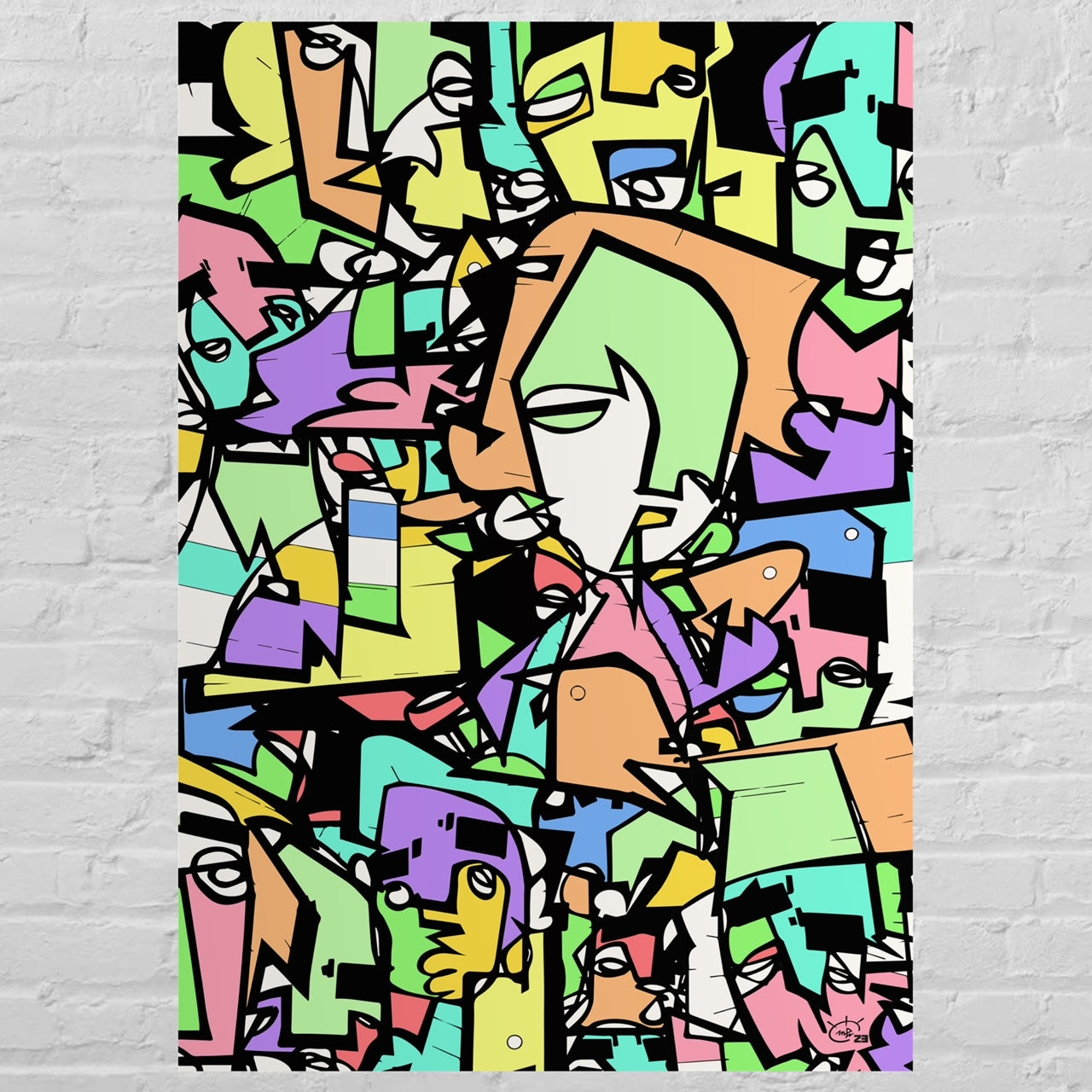 CARNIVAL COLOGNE | One line canvas art print