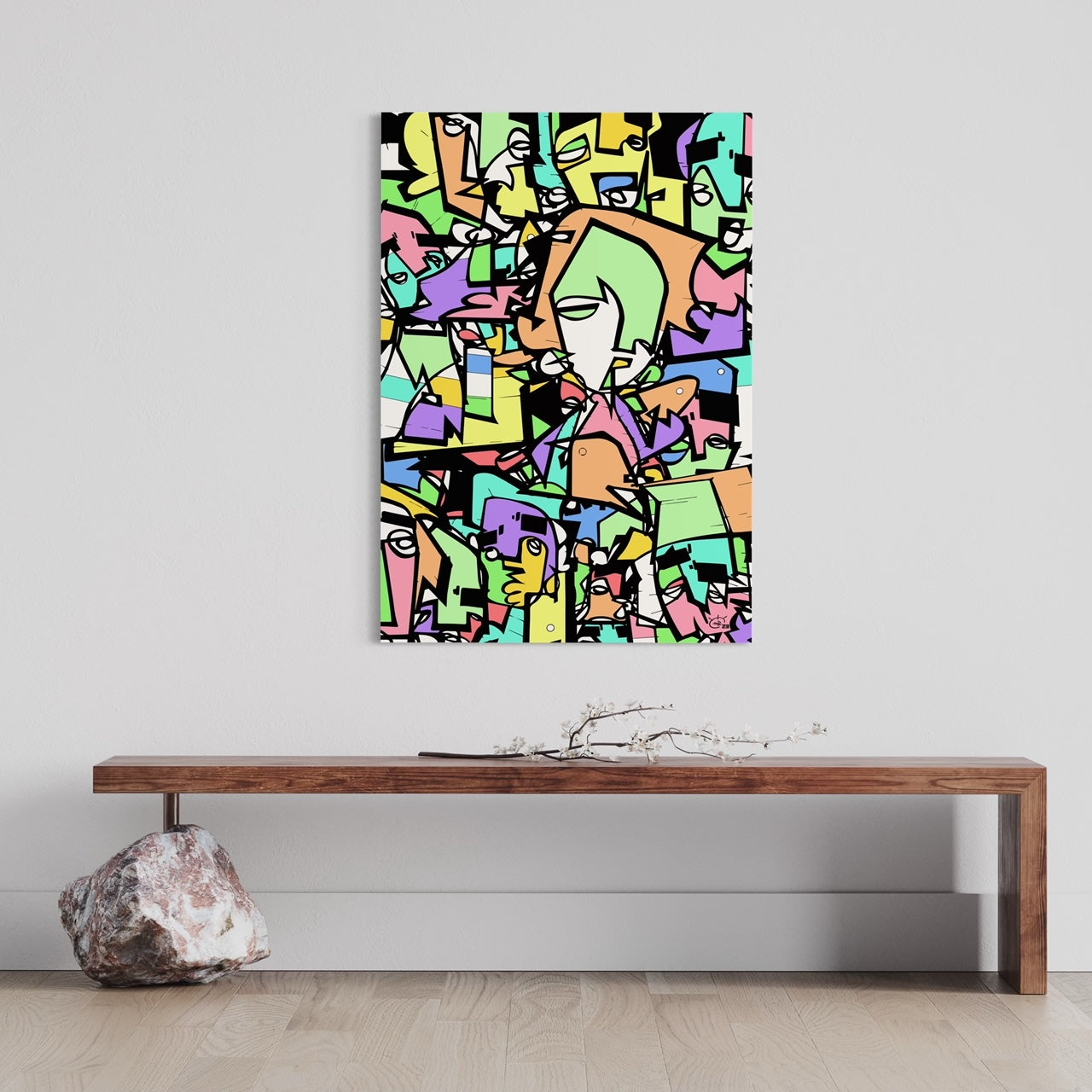 CARNIVAL COLOGNE | One line canvas art print