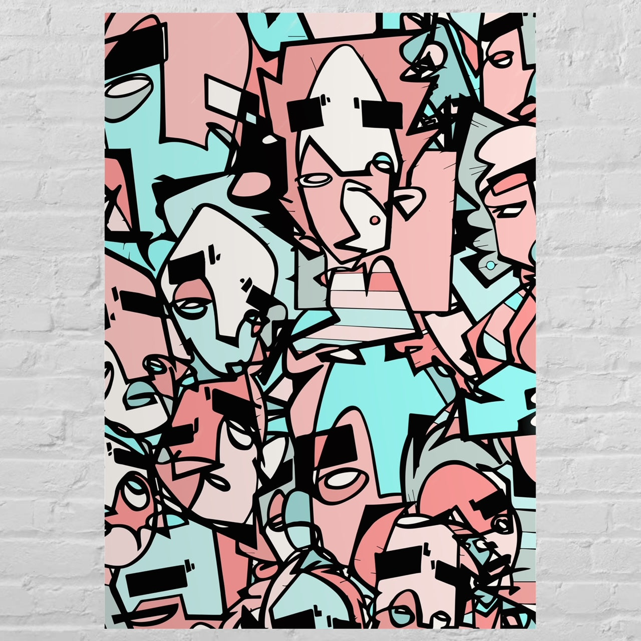 CARNIVAL GOA | One line abstract canvas art print