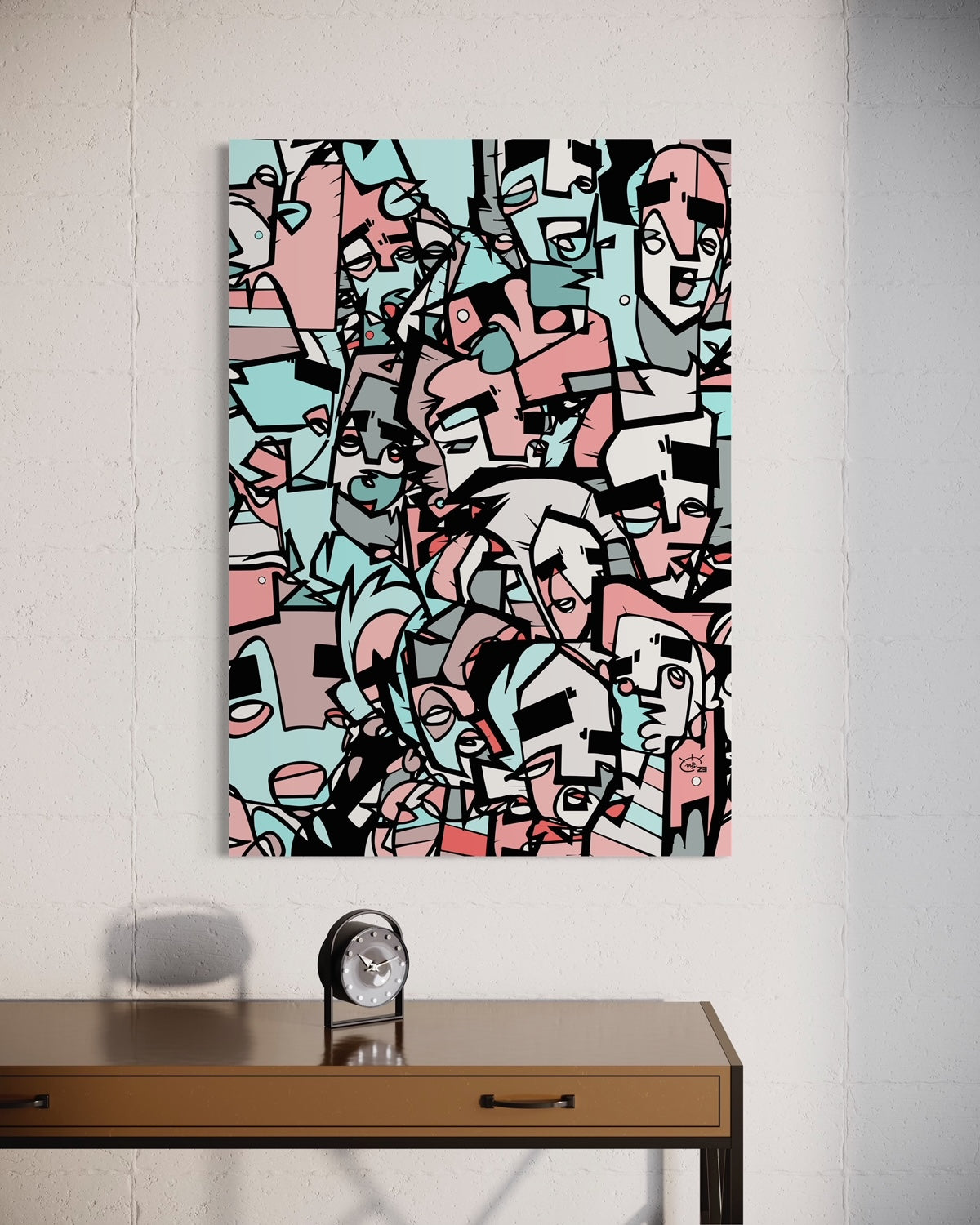 CARNIVAL LONDON | Single line canvas art print