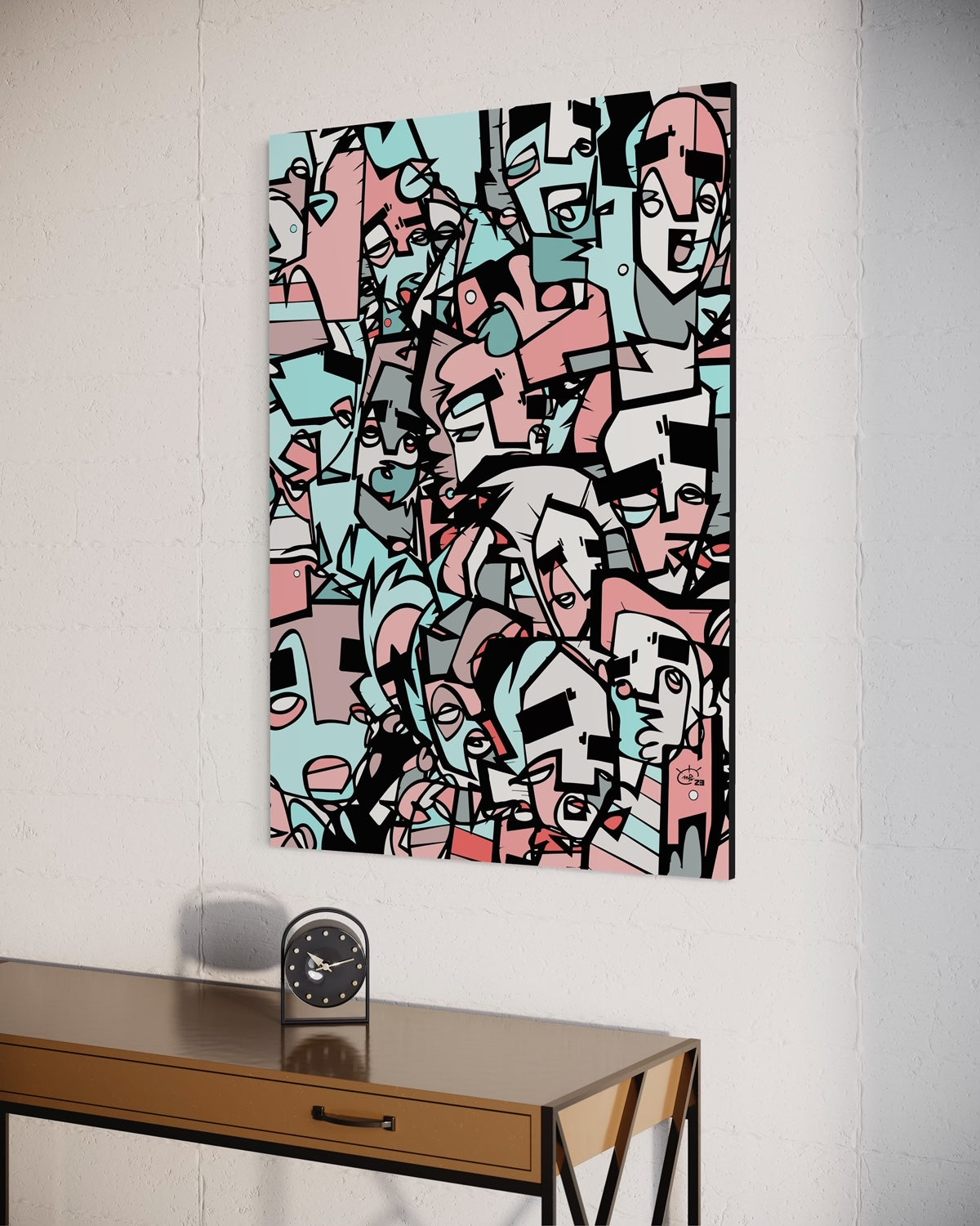 CARNIVAL LONDON | Single line canvas art print