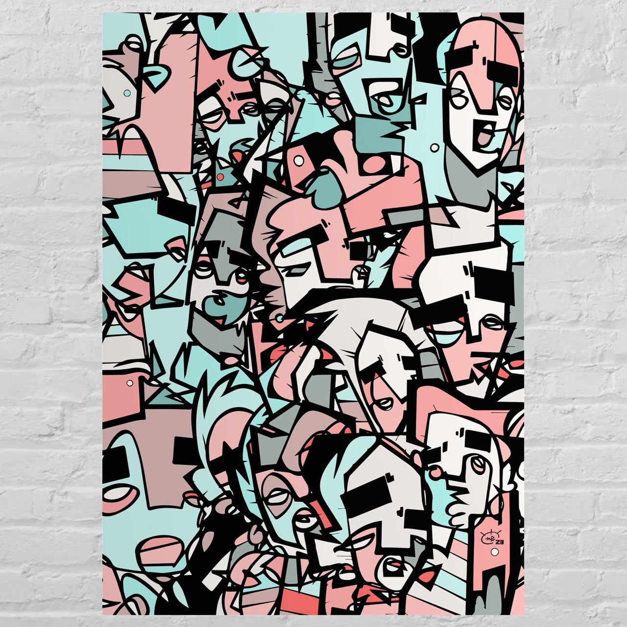 CARNIVAL LONDON | Single line canvas art print