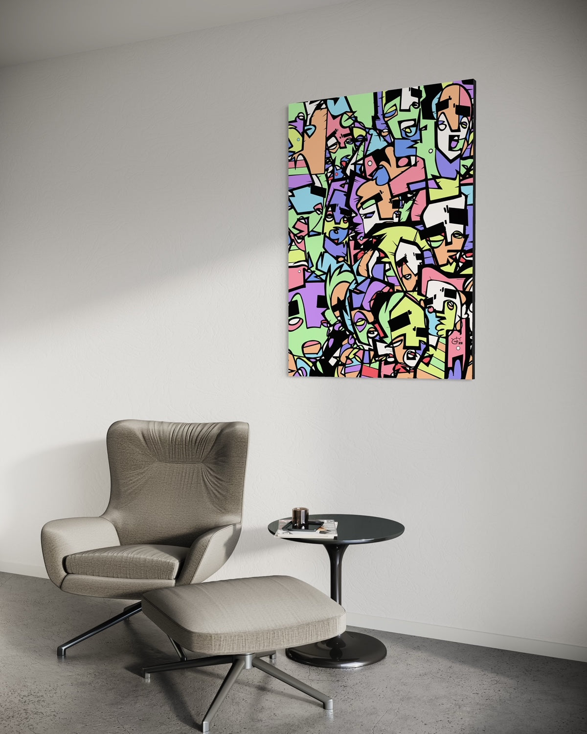 CARNIVAL SAO PAULO | Single line modern canvas art print