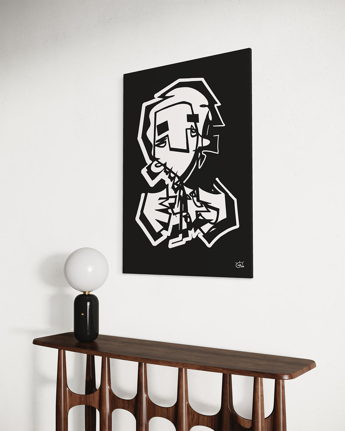 FINGERCOUNTER | Modern cubism canvas art print