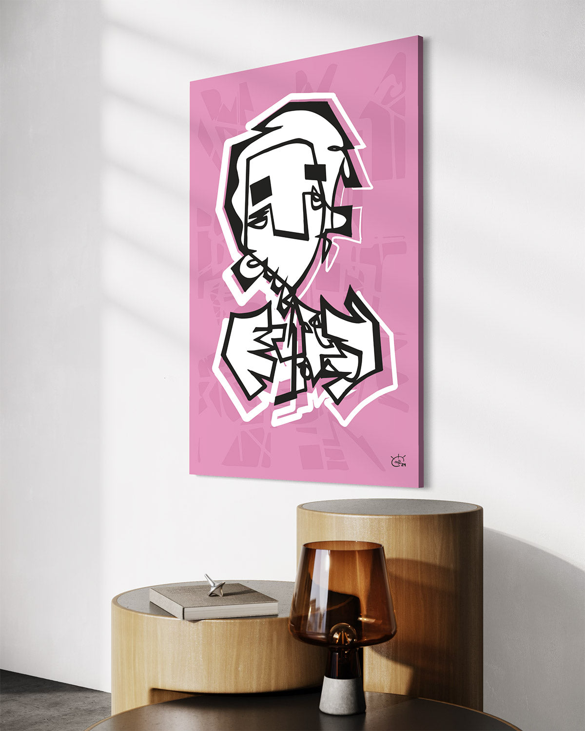 FINGERCOUNTER | Modern cubism canvas art print