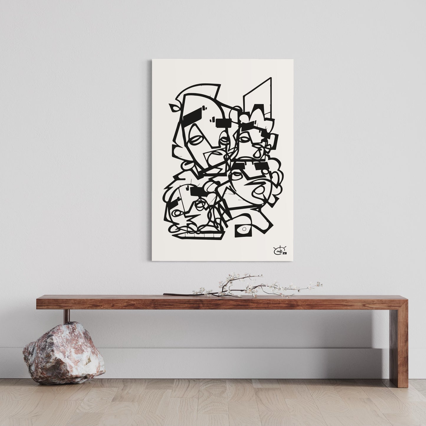 FRIENDSHIP | Stylized cubism art poster