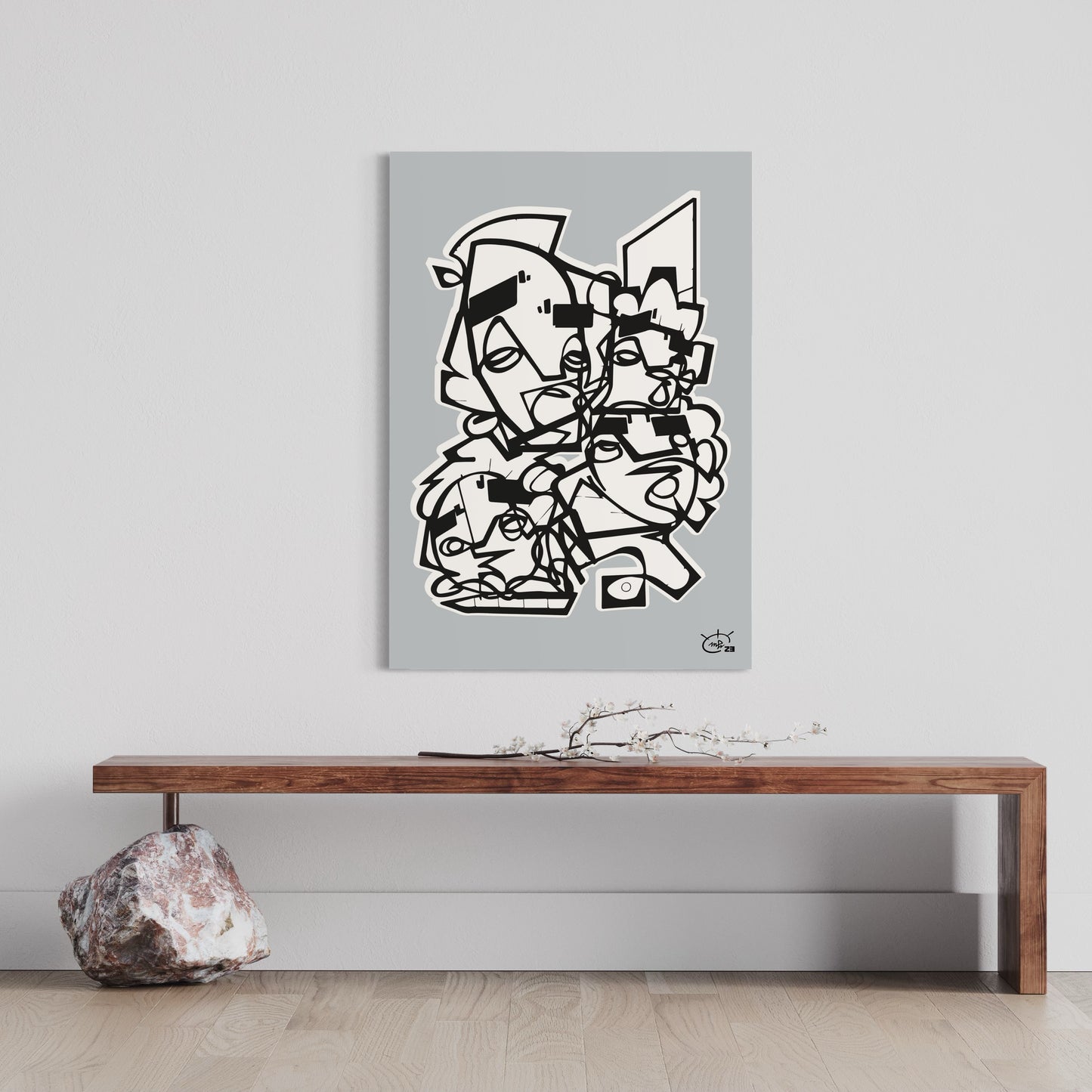 FRIENDSHIP | Stylized cubism art poster