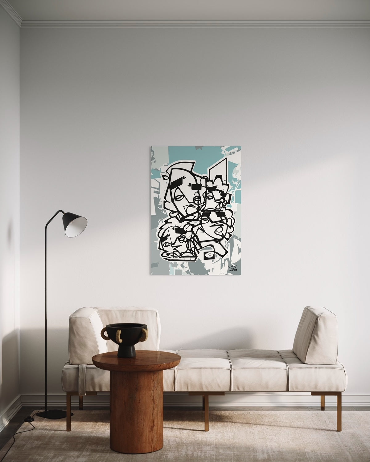 FRIENDSHIP | Stylized cubism art poster