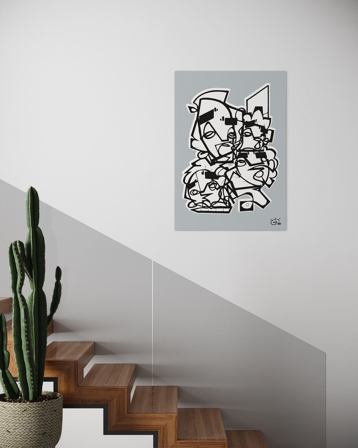 FRIENDSHIP | Stylized cubism art poster
