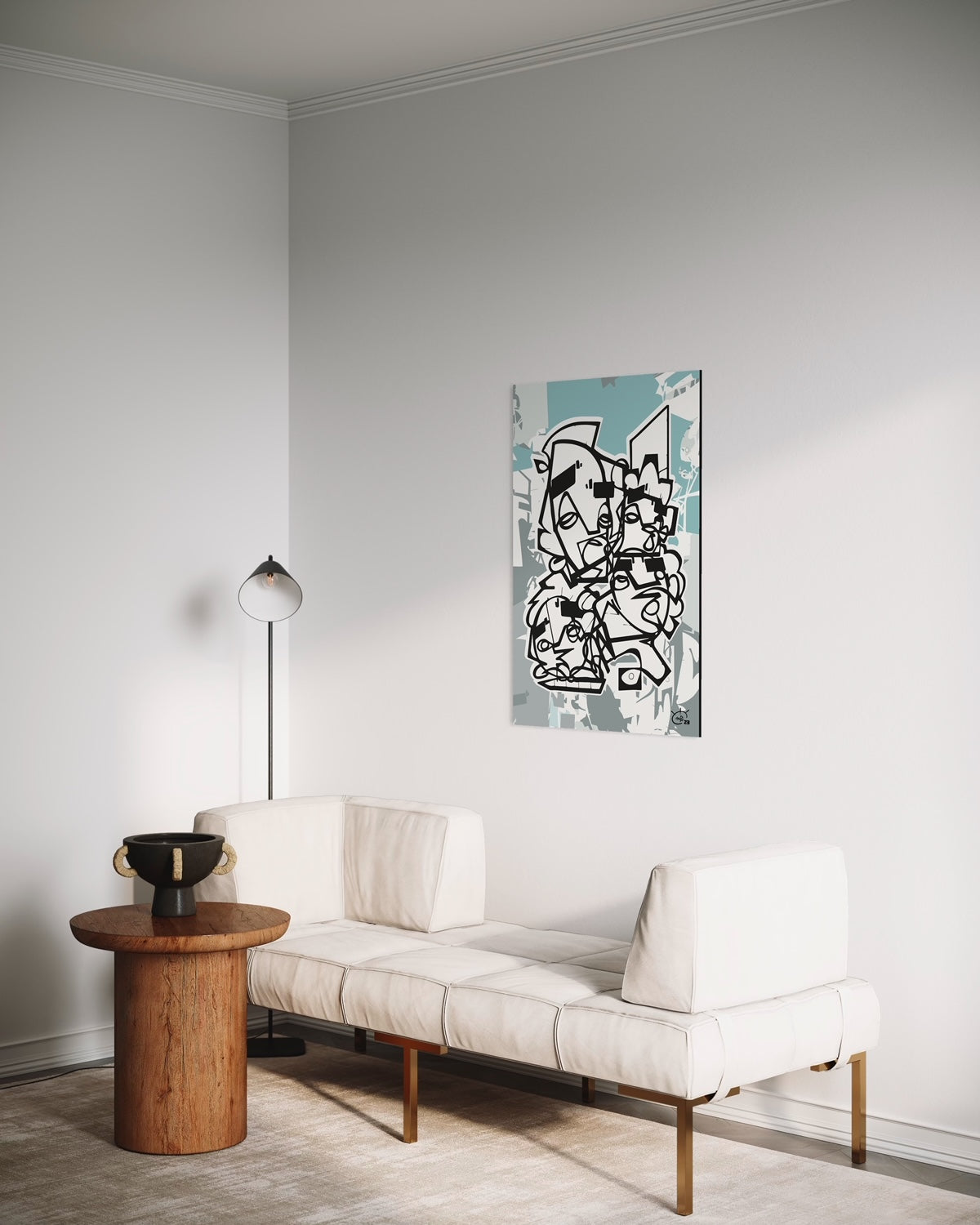 FRIENDSHIP | Stylized cubism art poster