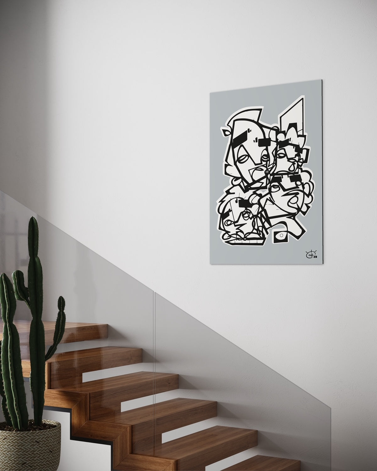 FRIENDSHIP | Stylized cubism art poster