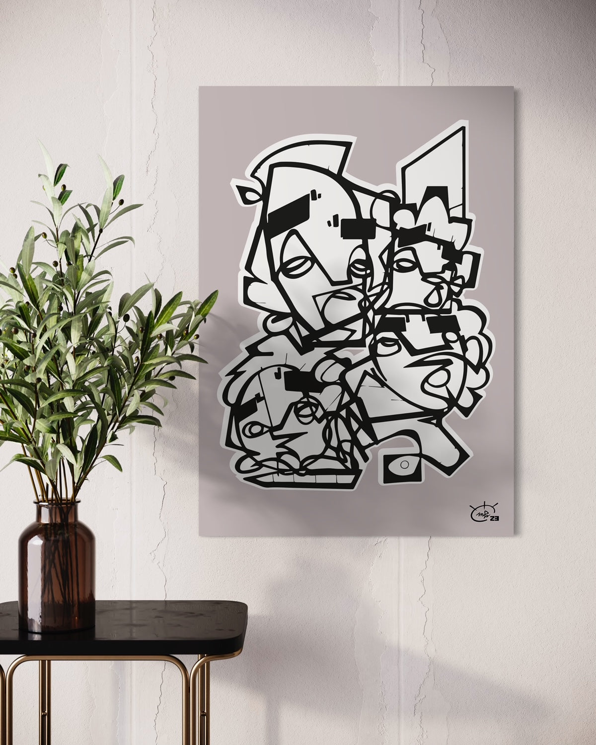 FRIENDSHIP | Contemporary canvas art print