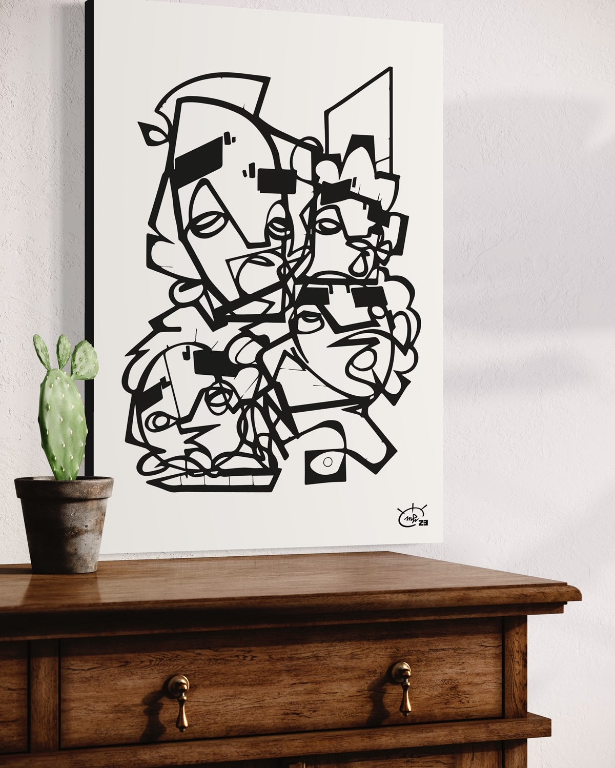 FRIENDSHIP | Contemporary canvas art print