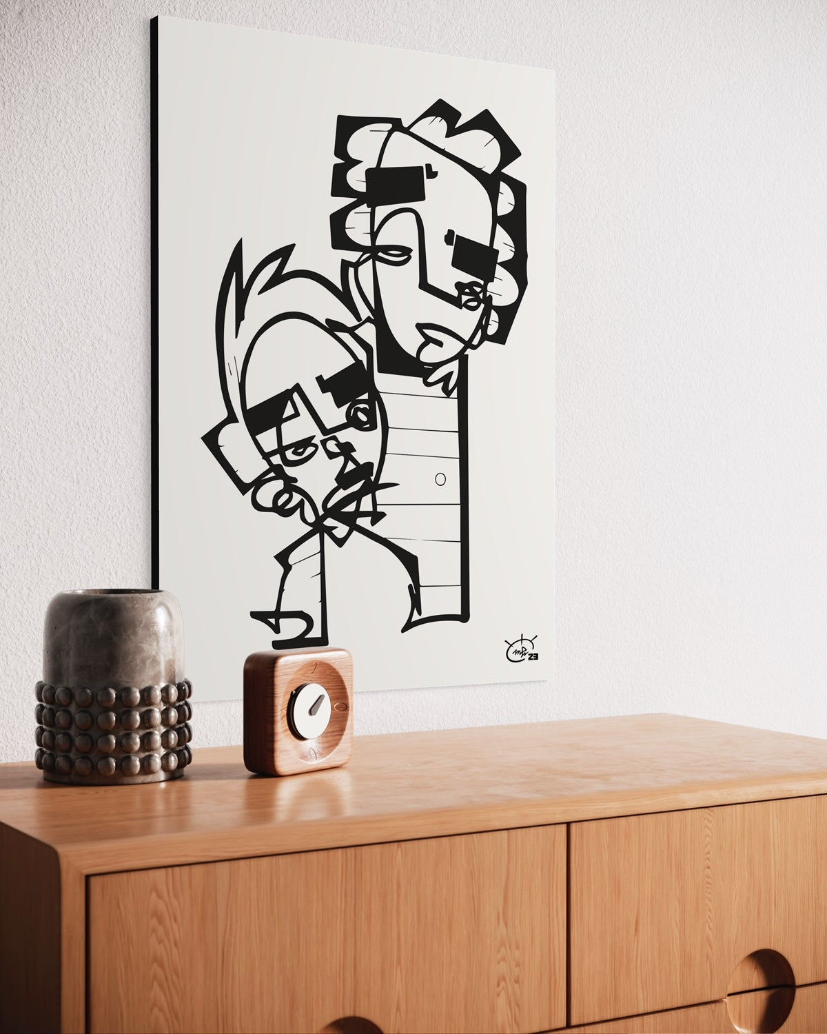 HIGHTOWER | One line canvas art print