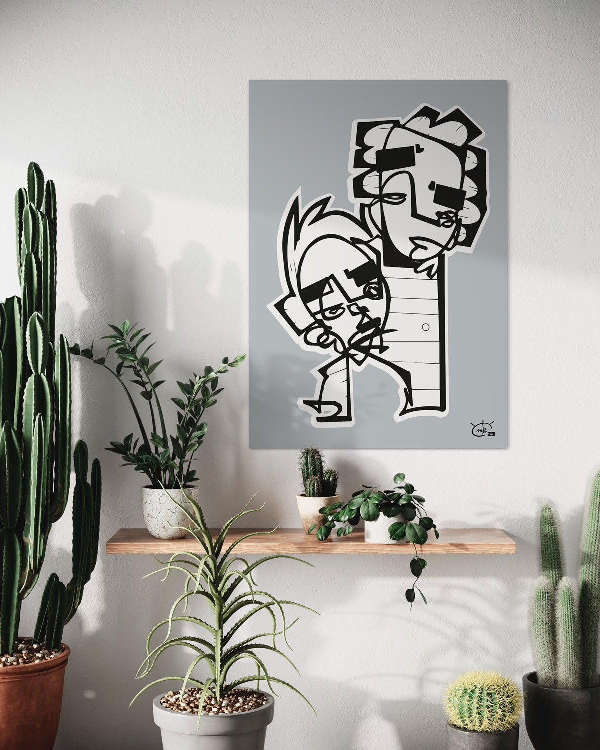 HIGHTOWER | One line canvas art print