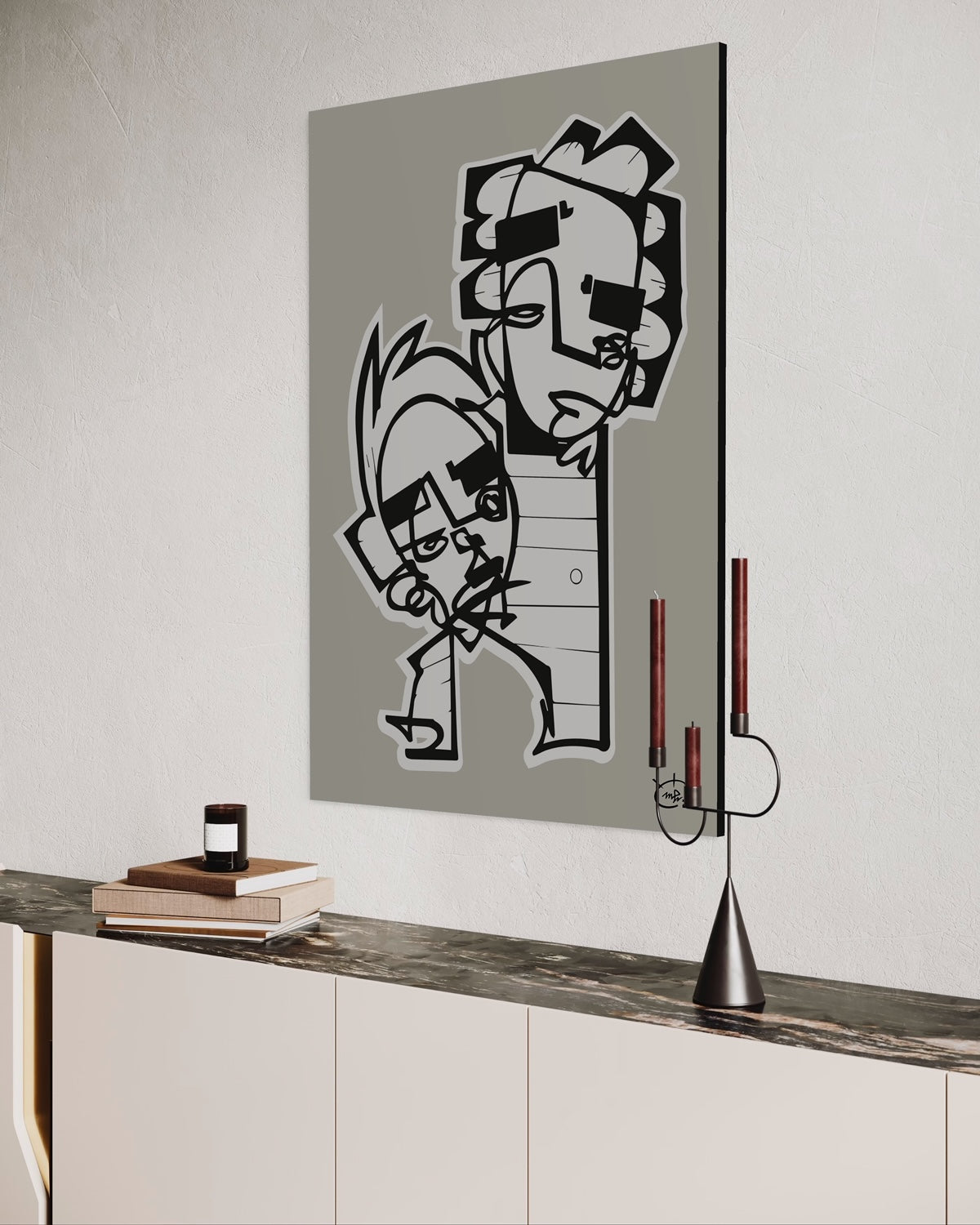 HIGHTOWER | One line canvas art print