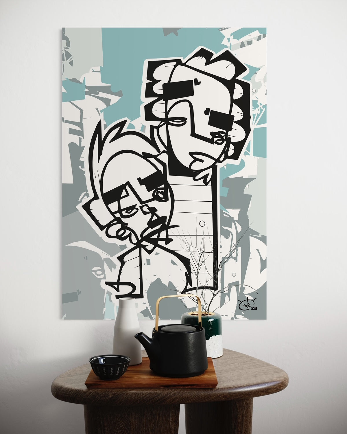 HIGHTOWER | One line canvas art print