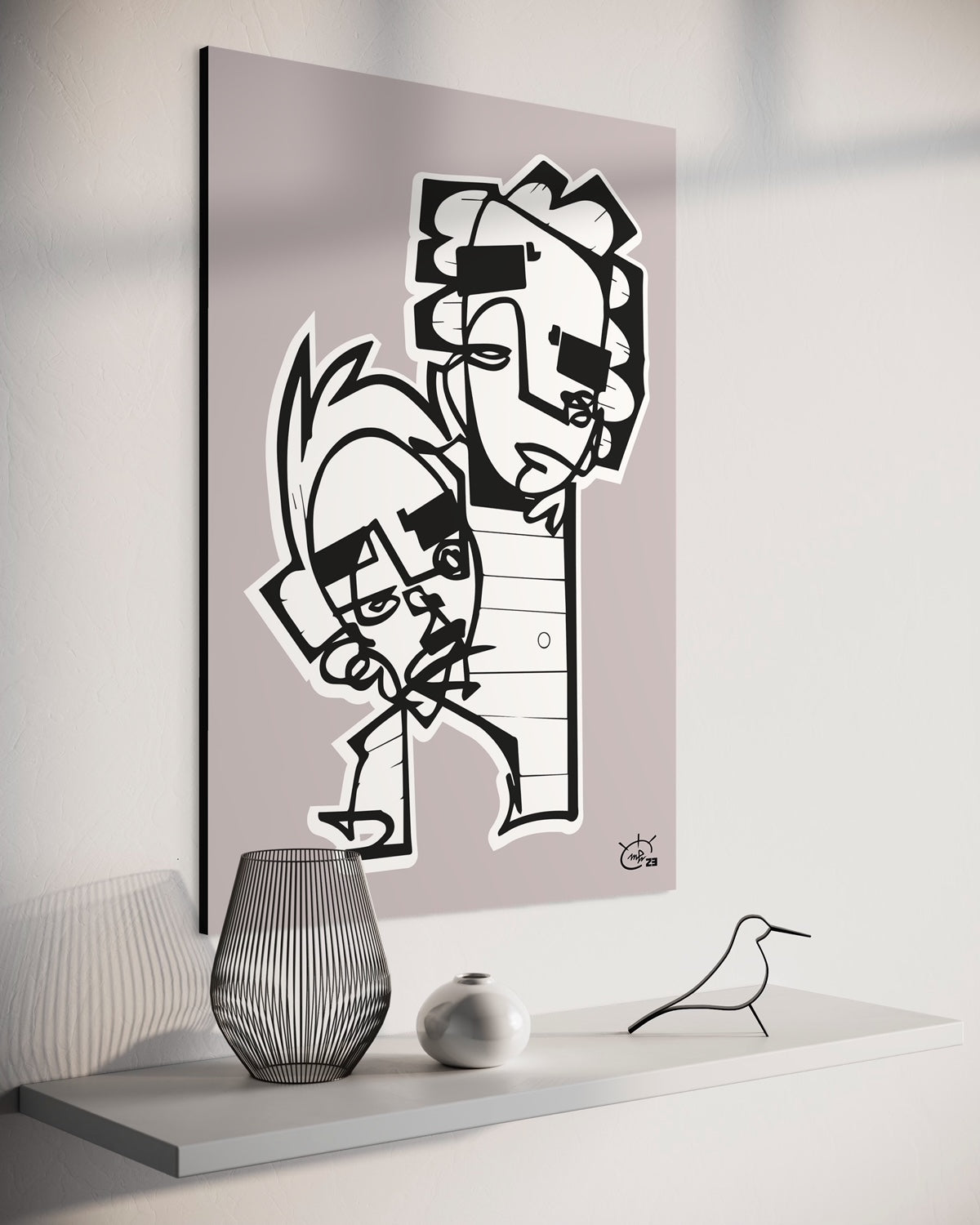 HIGHTOWER | One line canvas art print