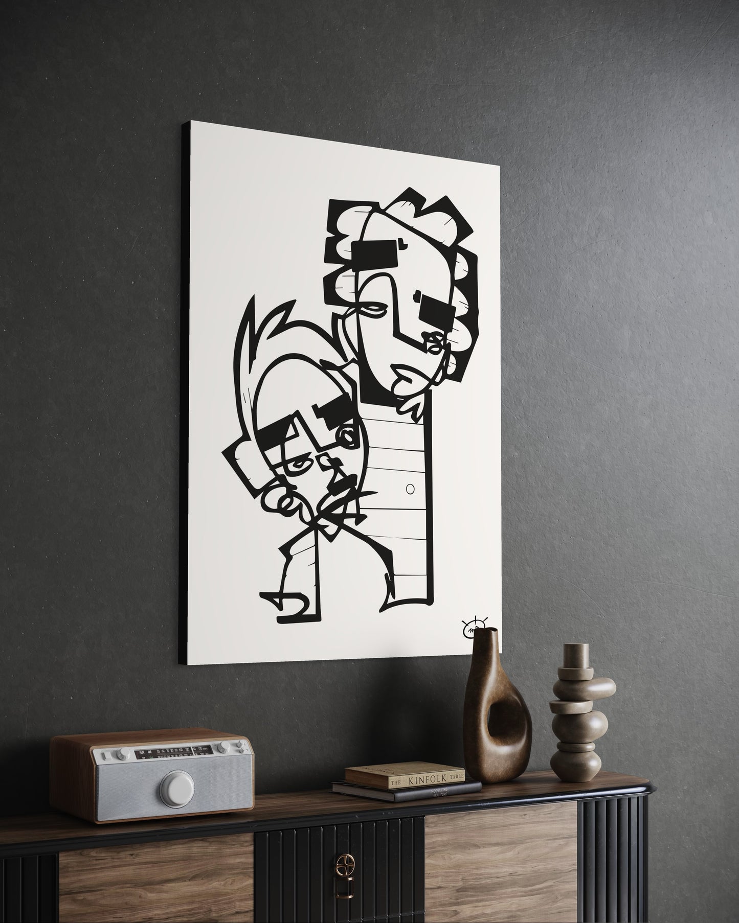 HIGHTOWER | One line canvas art print