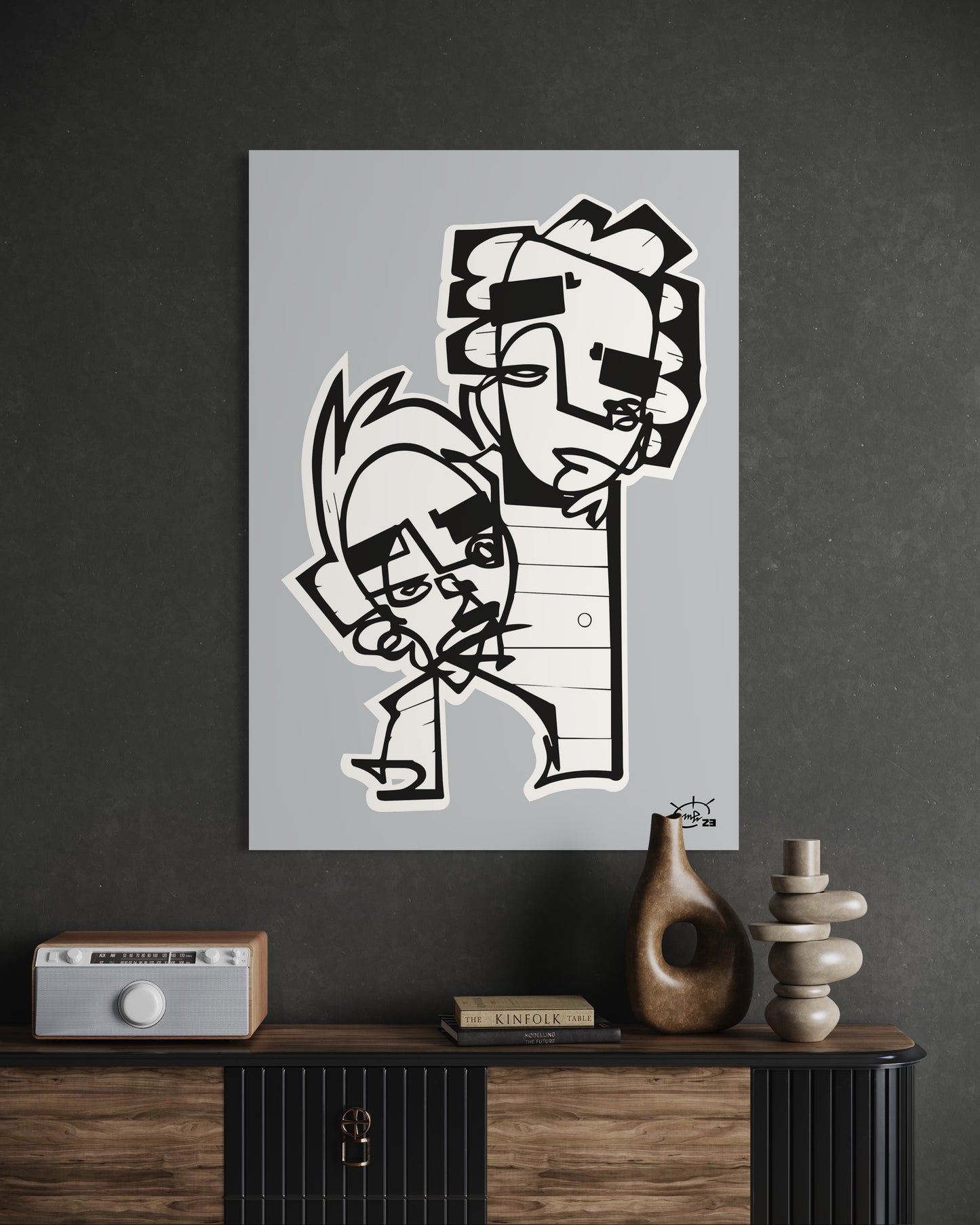 HIGHTOWER | One line canvas art print
