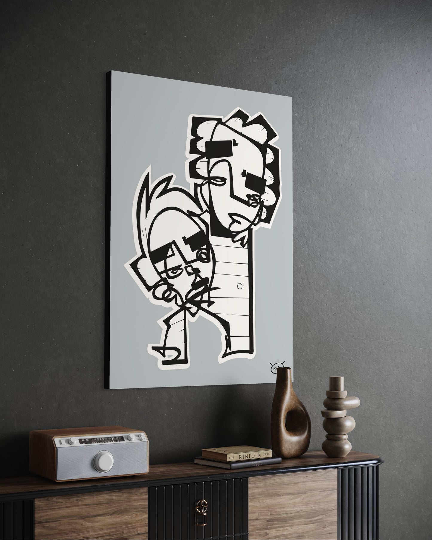 HIGHTOWER | One line canvas art print