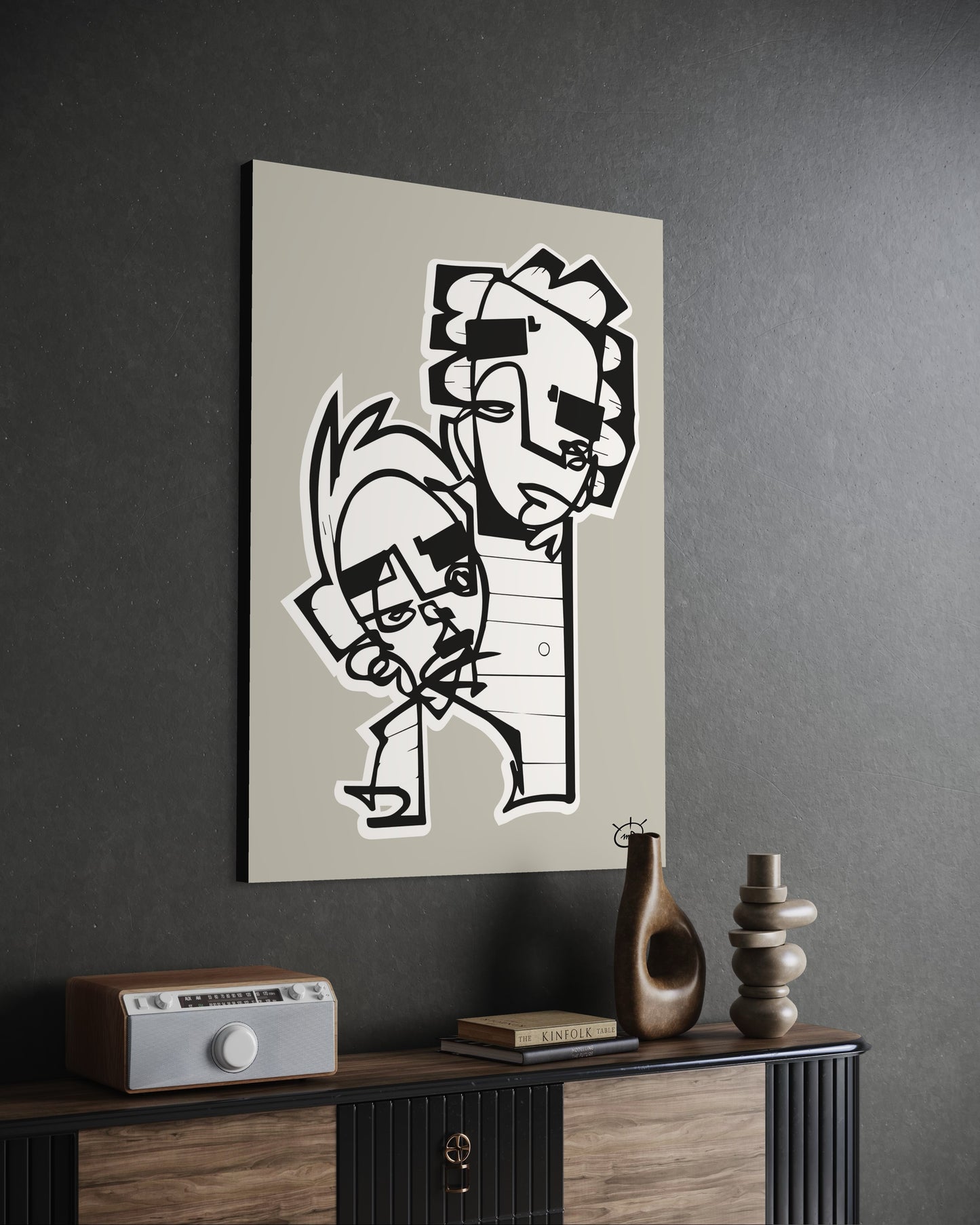 HIGHTOWER | One line canvas art print