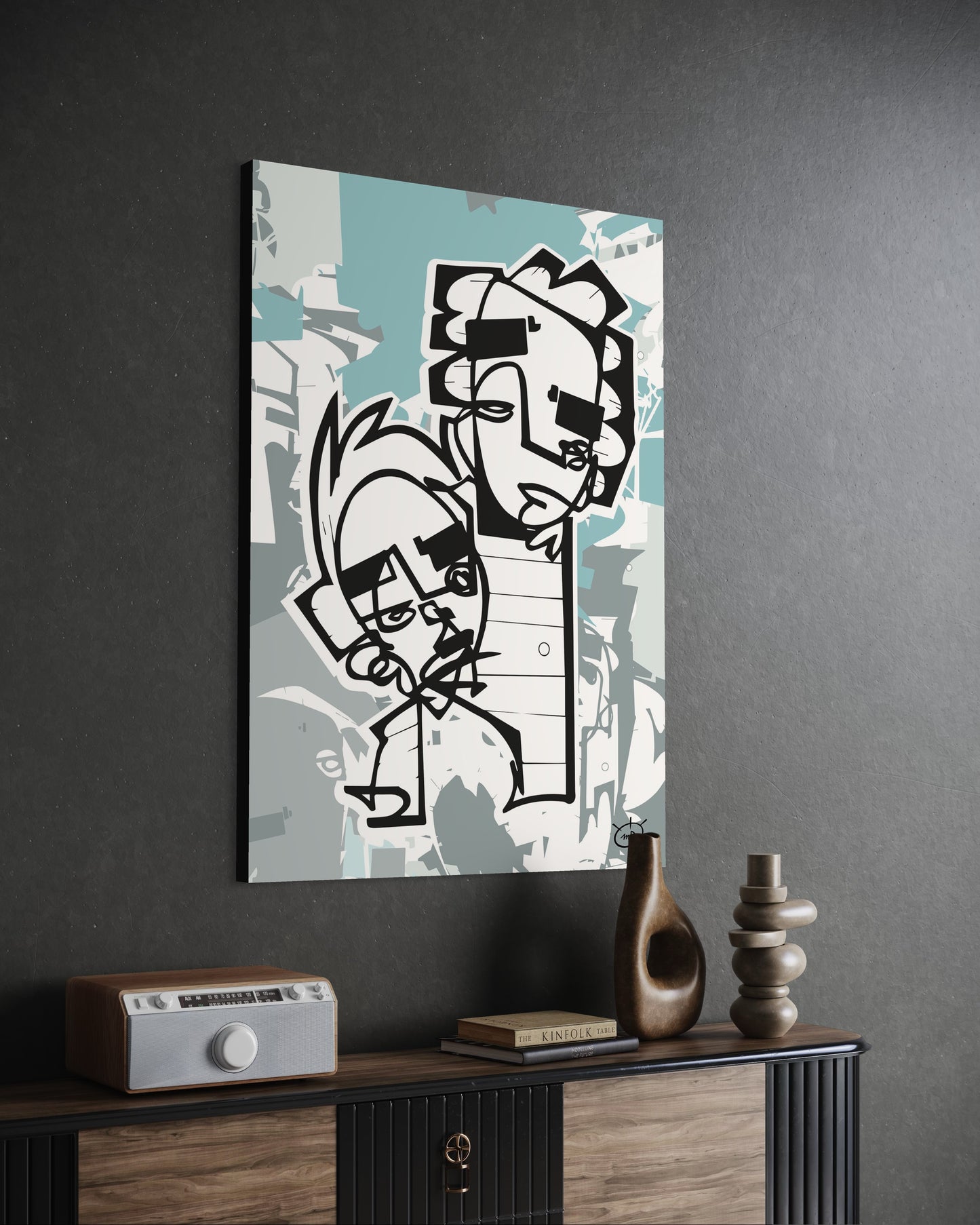 HIGHTOWER | One line canvas art print