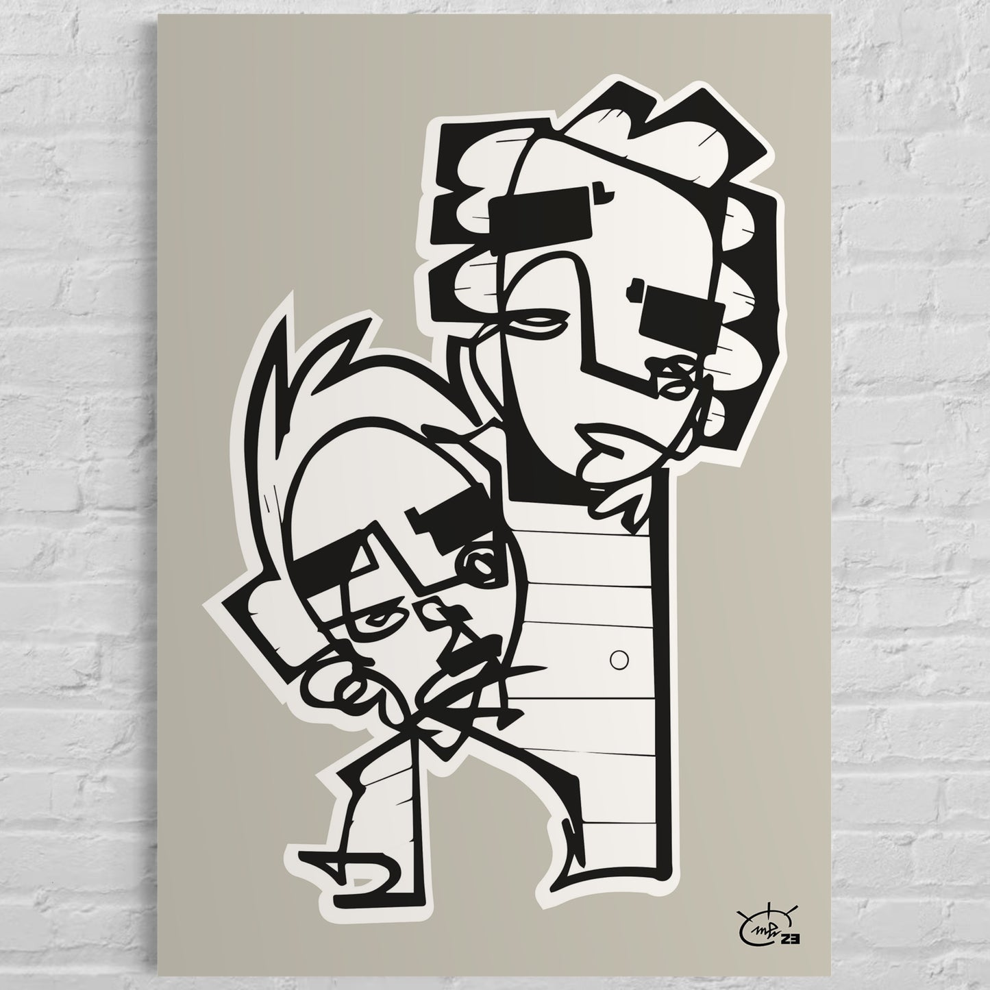 HIGHTOWER | One line canvas art print