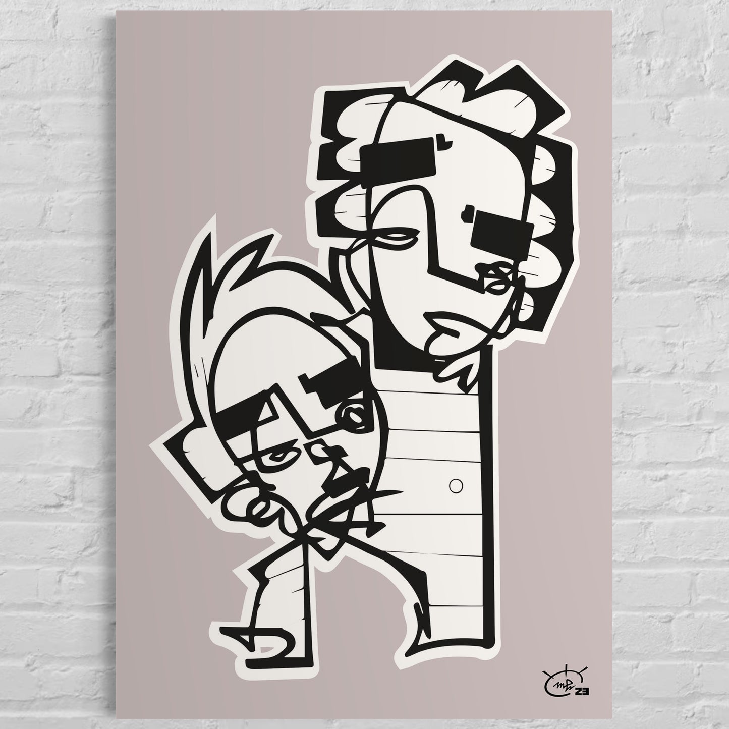 HIGHTOWER | One line canvas art print
