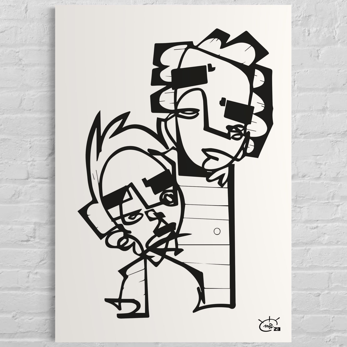 HIGHTOWER | One line canvas art print