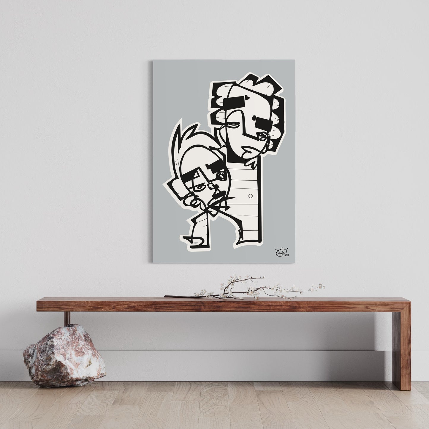 HIGHTOWER | One line canvas art print