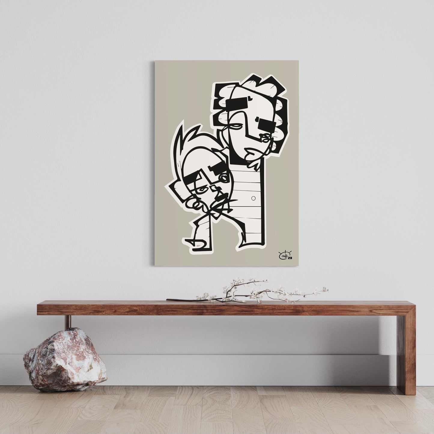 HIGHTOWER | One line canvas art print