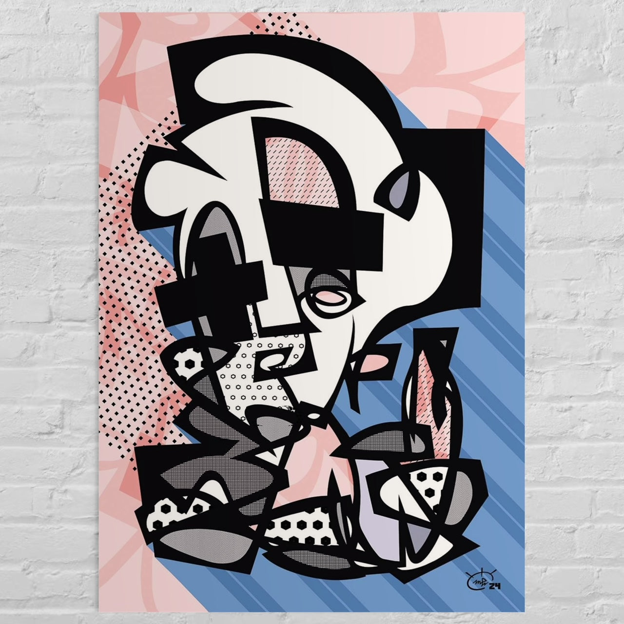 POPPA WHOPPA | Modern abstract fine canvas art print