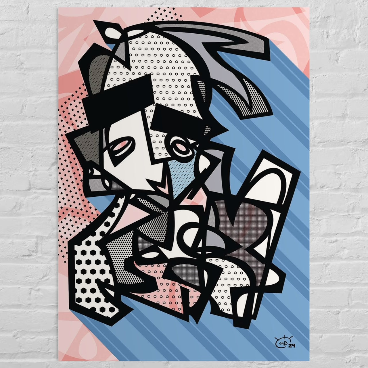 TIM IDO | Stylized modern abstract canvas art print