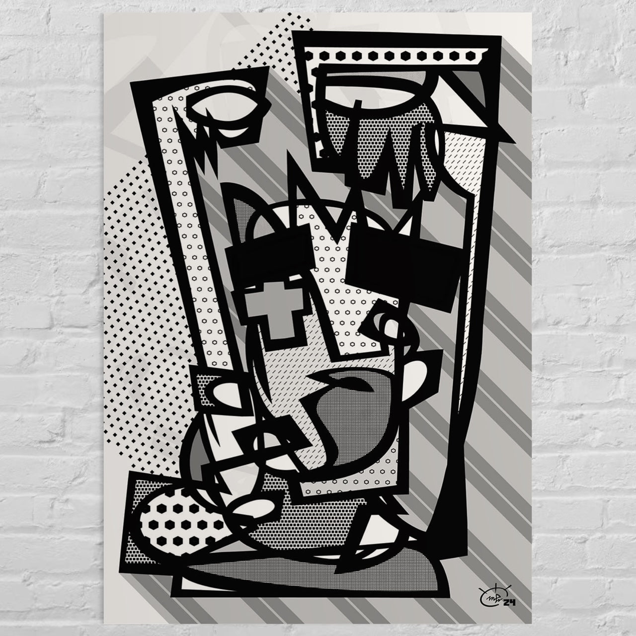 LIL WITCHA | One line modern abstract fine art poster