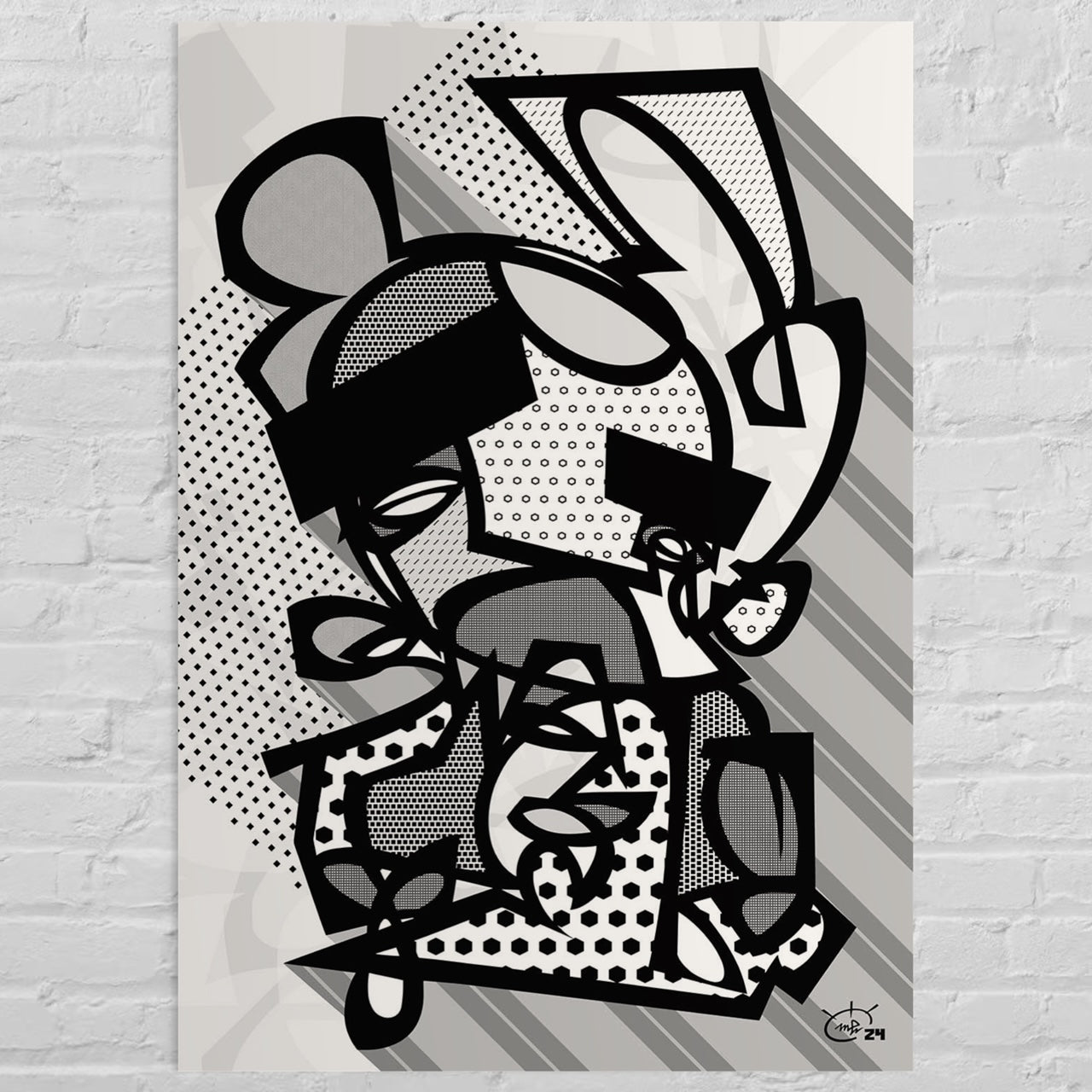 GORDO BORDO | Modern abstract fine art poster