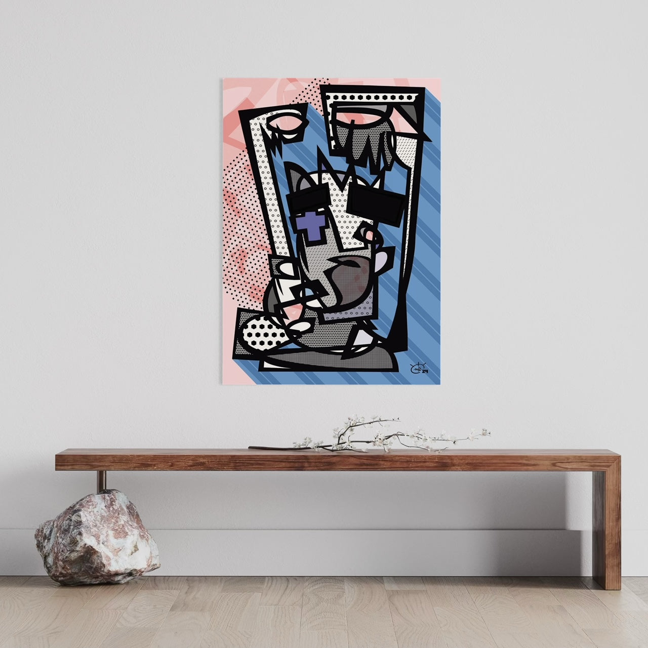 LIL WITCHA | One line modern abstract fine art poster