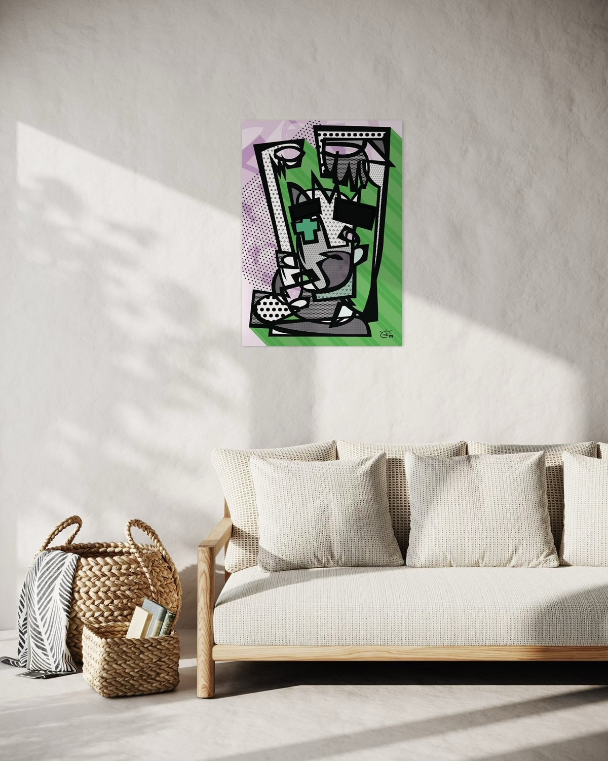 LIL WITCHA | One line modern abstract fine art poster