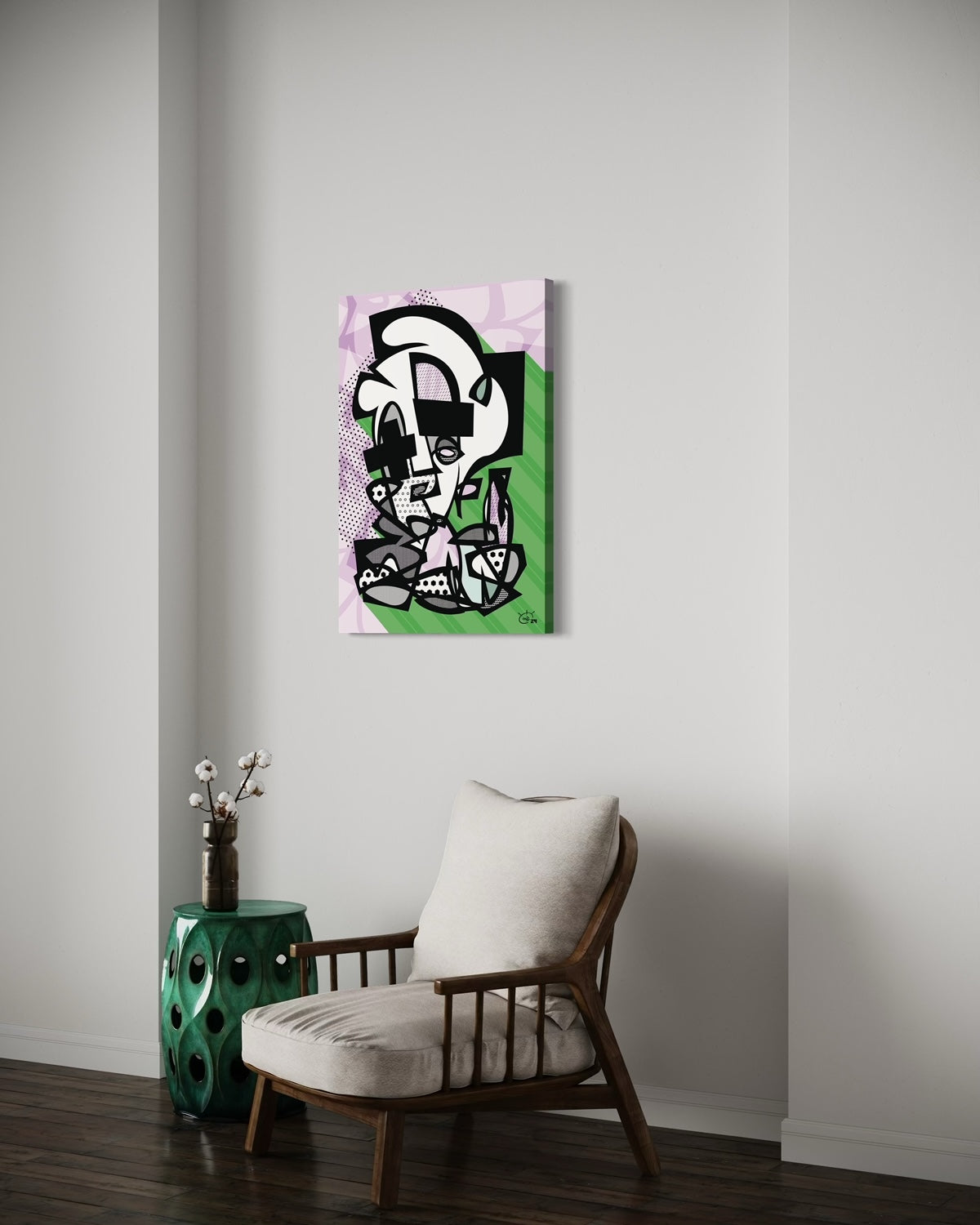 POPPA WHOPPA | Modern abstract fine canvas art print