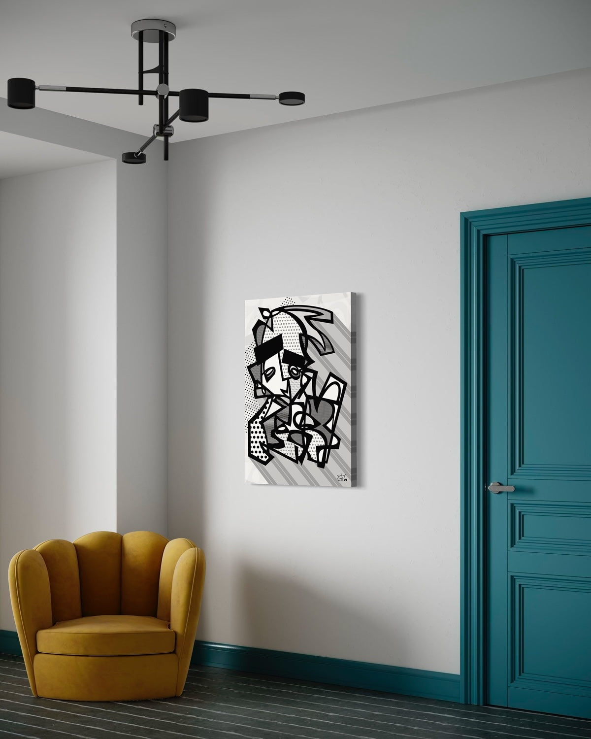 TIM IDO | Stylized modern abstract canvas art print