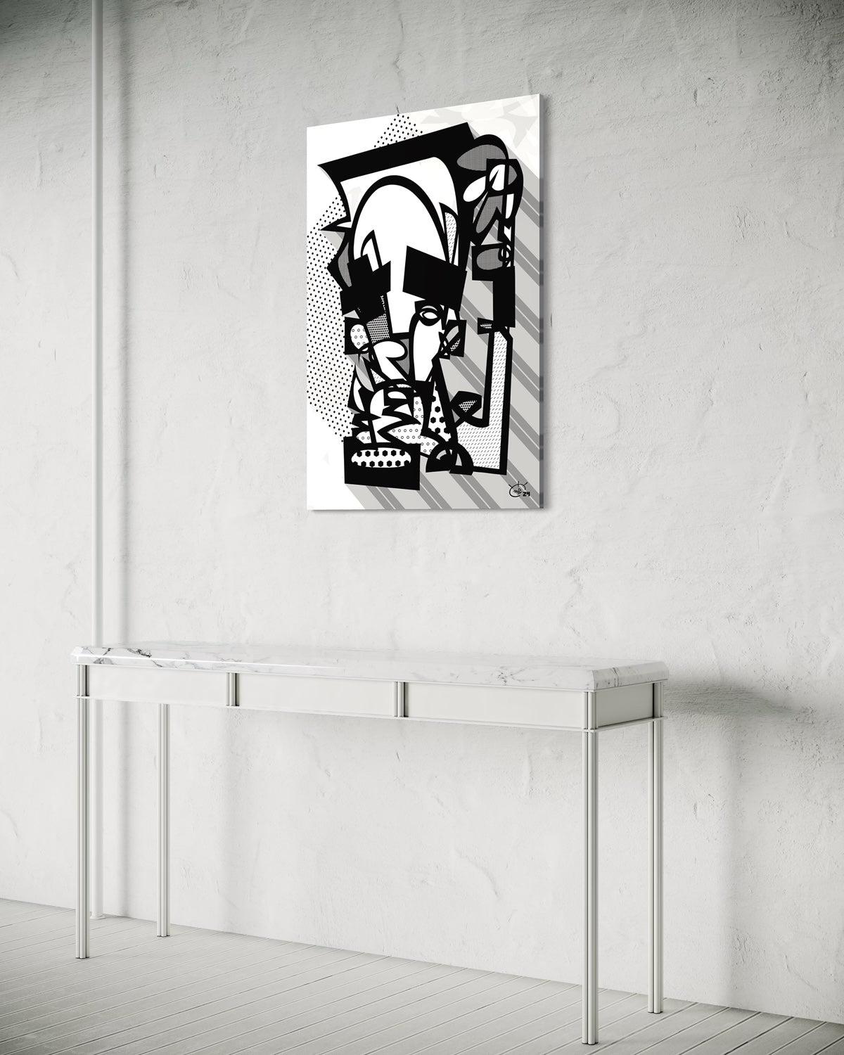 JUGGLA | Single line canvas art print