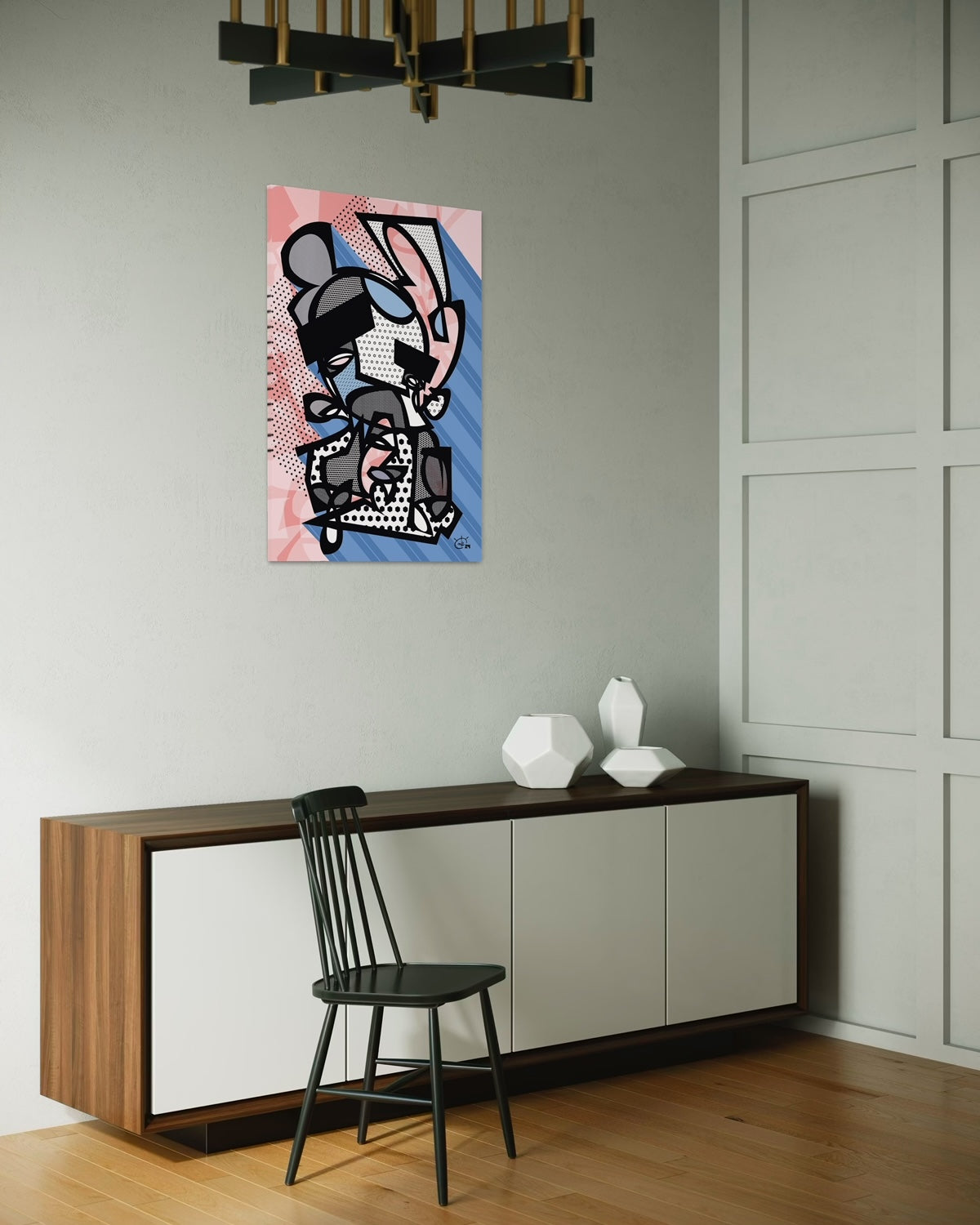 GORDO BORDO | Modern abstract canvas art print