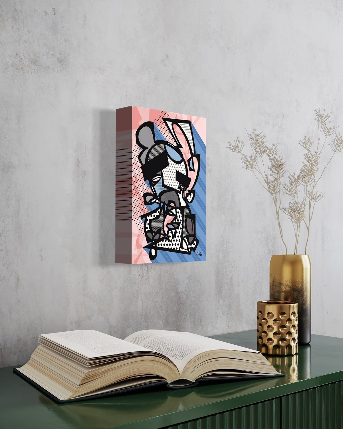 GORDO BORDO | Modern abstract canvas art print