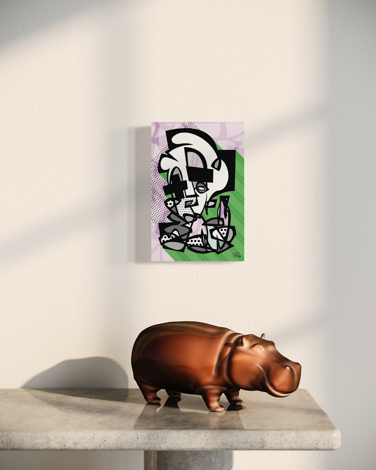 POPPA WHOPPA | Modern abstract fine canvas art print